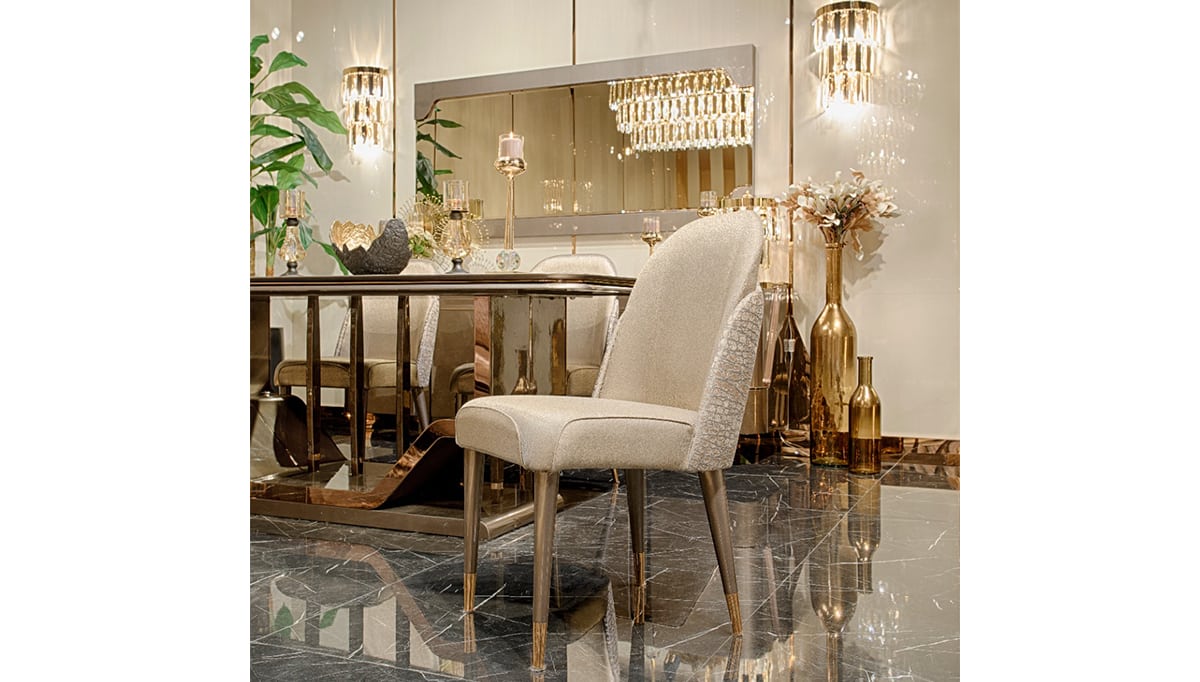 Diamond Collection Modern Luxury Dining Chair