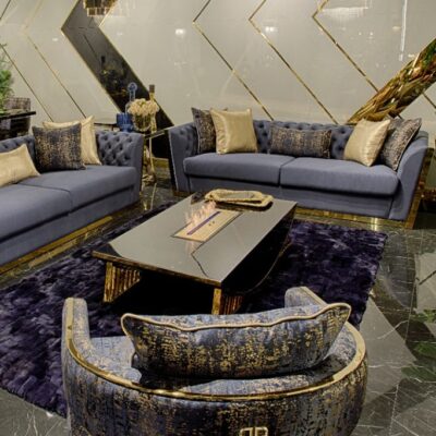 Napoli Collection Luxury Living Room, Couch, Armchair and Coffee Table