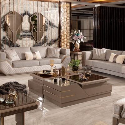 Portonas Collection Modern Living Room, High-end Design Sofa, Armchair and Coffee Table