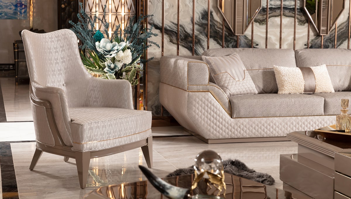 Portonas Collection Modern Luxury High-end Design Sofa and Armchair