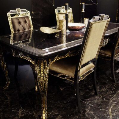 Rodesa Collection Luxury Dining Room Dining Table and Chairs