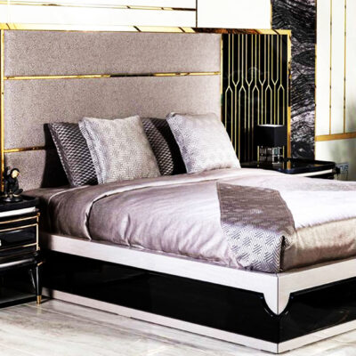 Diore Luxury Metal Bedroom Wide Angle