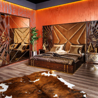 Elita Metal Luxury Bedroom Wide Angle