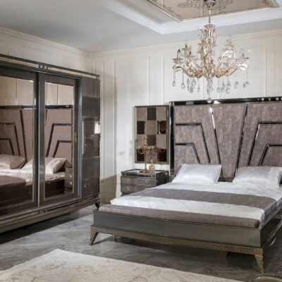 Lavena Art Deco Bedroom Wide Angle