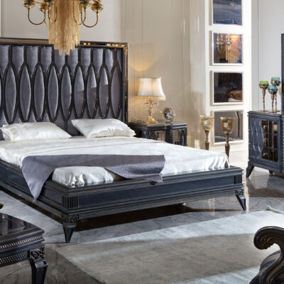 Petrona Blue Luxury Bedroom Wide Angle