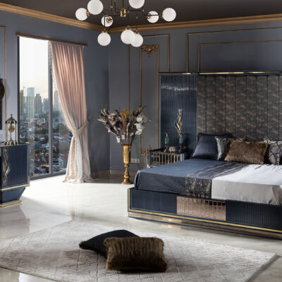 Valentin Luxury Metal Bedroom Wide Angle