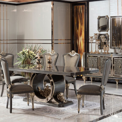 Calista Luxury Dining Room Wide Angle